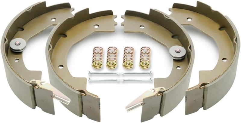 RV MURTS 2 أزواج 10" × 2-1/4" أحذية فرامل كهربائية للجرارات مجموعات استبدال ذاتية الضبط للجرارات 2300-3500 رطل تجميع فرامل 4 ثقوب (يسار ويمين)، ملحقات محور الجرار، نوع ديكستر. - Image 1